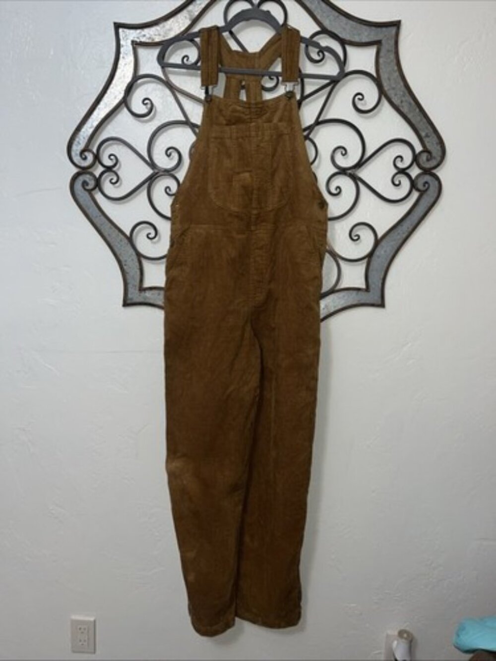 Wrap London Camel Corduroy Overalls